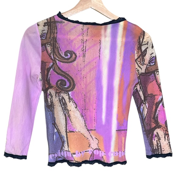 Cop Copine Y2K Girls Mesh Top - Picture 7 of 11